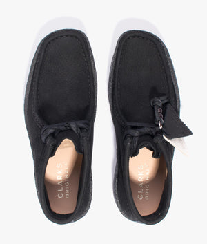 Wallabee cup in black nubuck