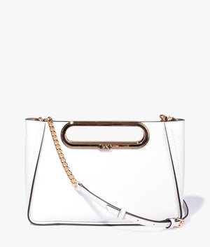 Chelsea convertable clutch in optic white