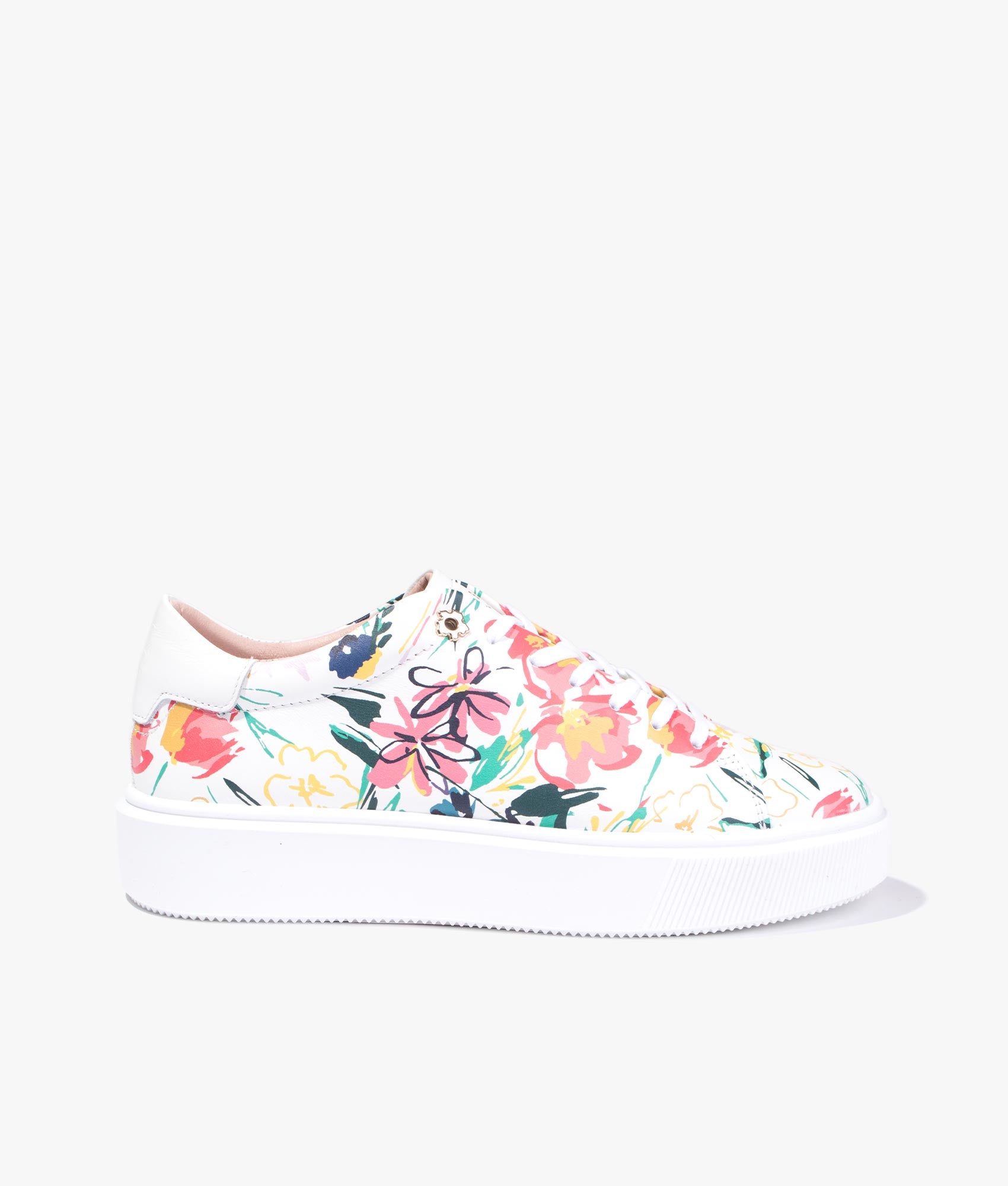 Ted Baker | Lonnia sketchy magnolia platform trainer in ecru | EQVVS Womens