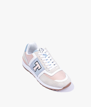 Telvi retro runner trainer in light blue