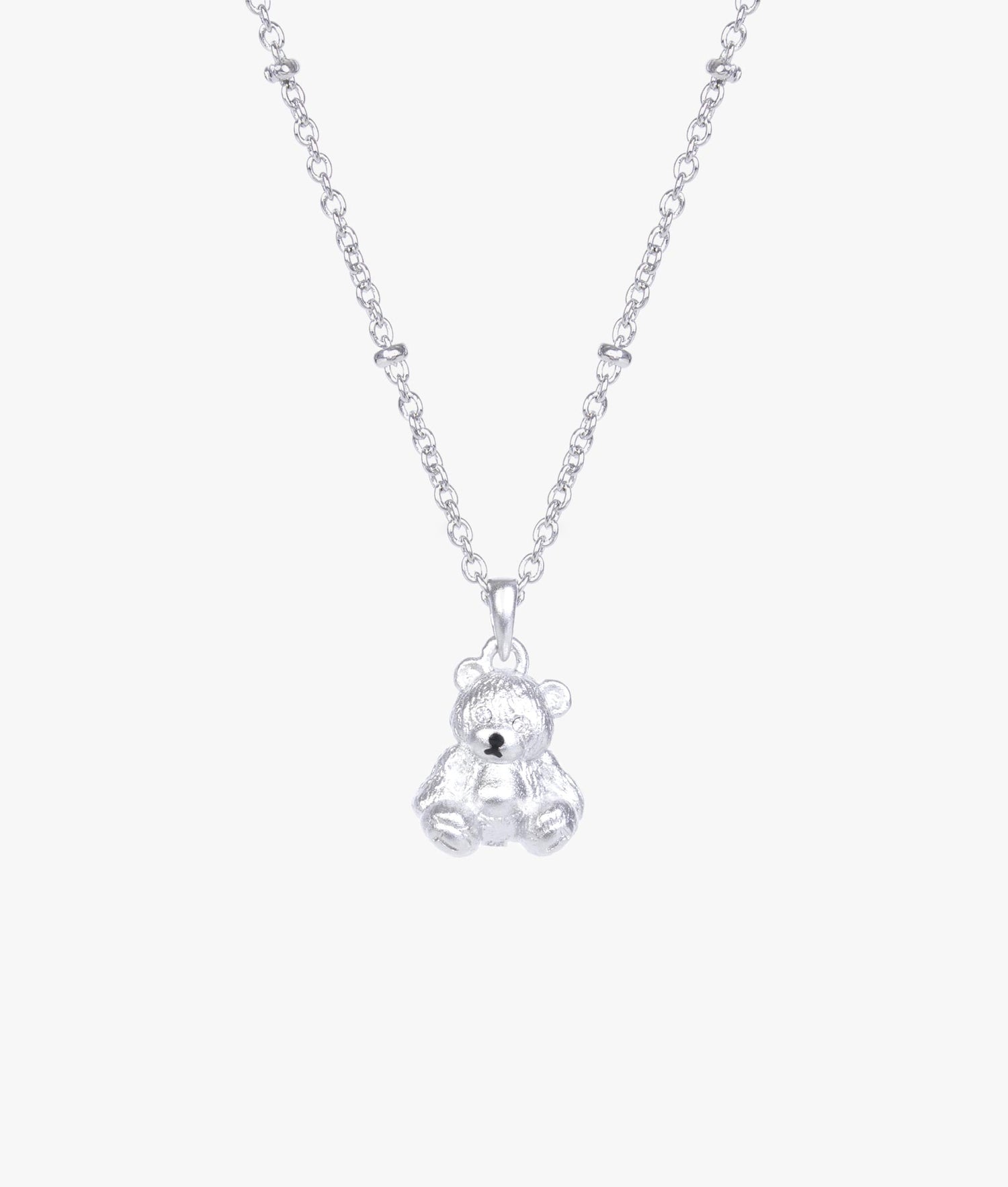 Hotsell TC285 Silver Teddy Bear Necklace