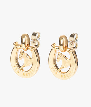 Lornah lady luck stud earrings in gold