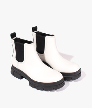 Ashton chelsea boot in white