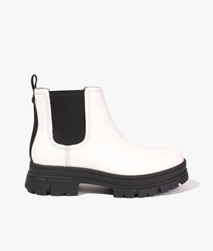 Ashton chelsea boot in white
