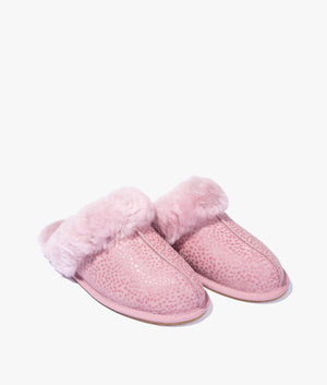 Scuffette sparkle spots slippers in shell pink