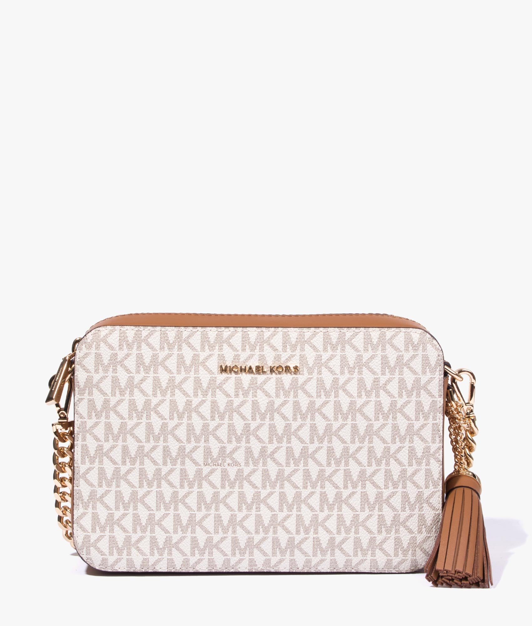 Michael Kors | Jet set MK logo camera bag in vanilla | EQVVS Womens